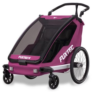 FUXTEC Fahrradkinderanhänger FX-FA1-SET-PURPUR