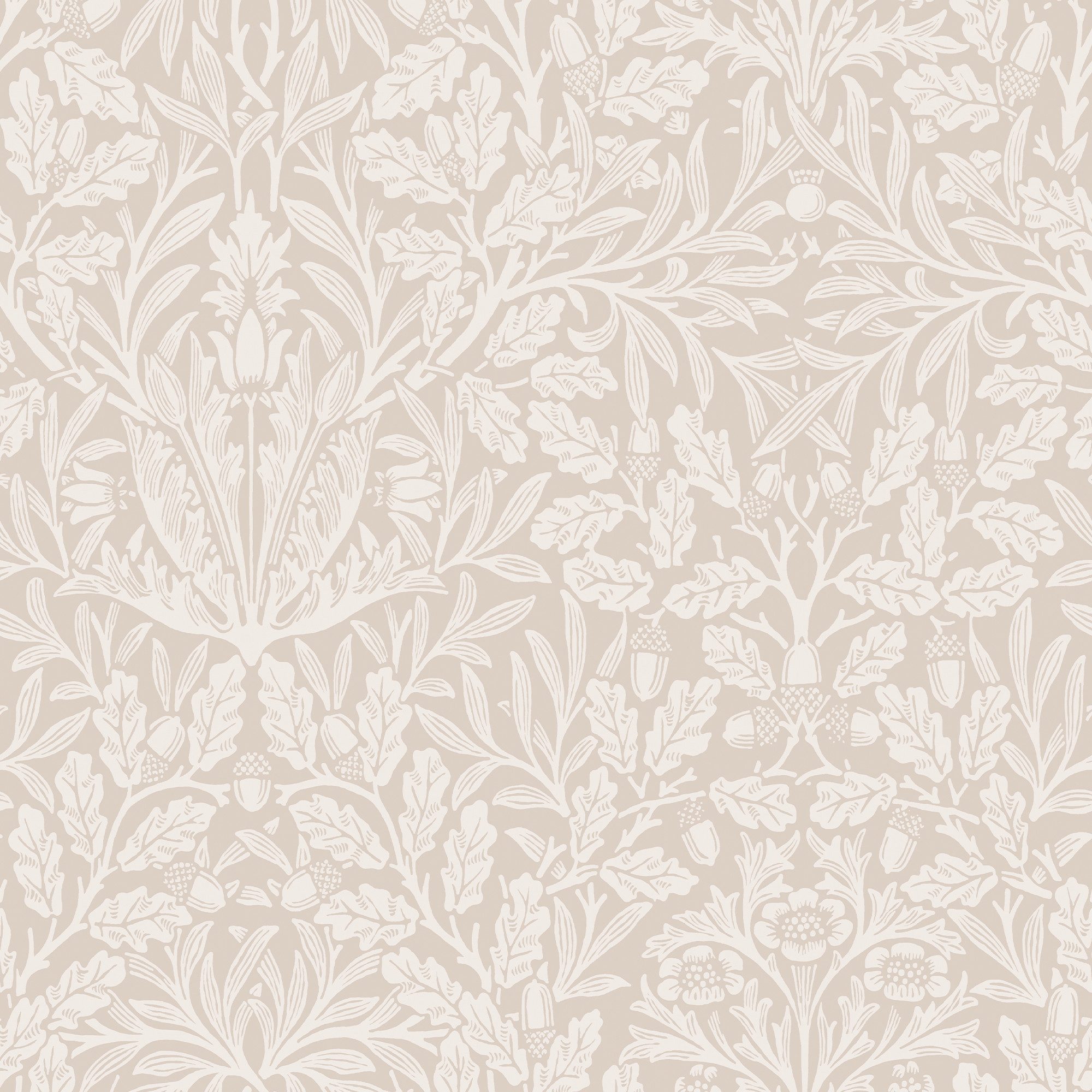 WILLIAM MORRIS AT HOME Vliestapete Acorn, glatt, Motiv, (1 St), Design Tapeten