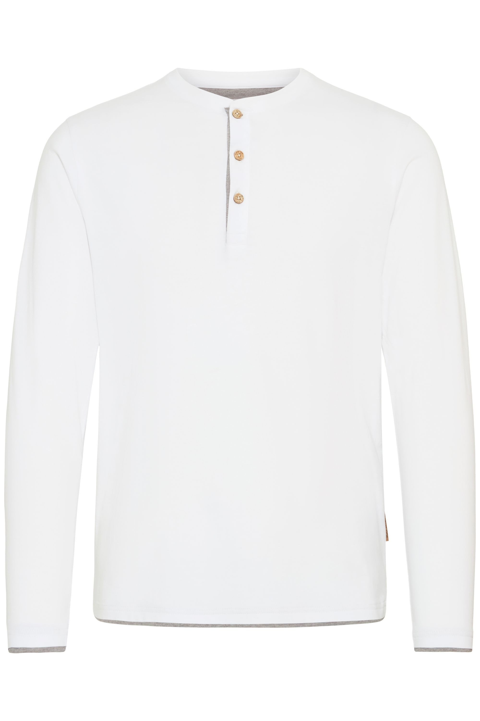 Indicode Rundhalsshirt IDGifford Longsleeve mit Knopfleiste günstig online kaufen