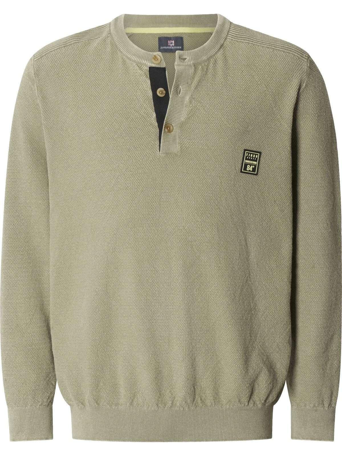 Jan Vanderstorm Strickpullover WOLFHARD mit stylischem Wascheffekt