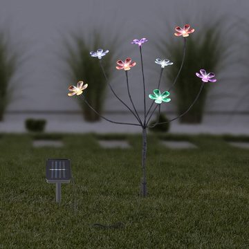 etc-shop LED Solarleuchte, LED-Leuchtmittel fest verbaut, Solarleuchte Solarlampen für Außen Gartendeko Outdoor Solar Lampe mit
