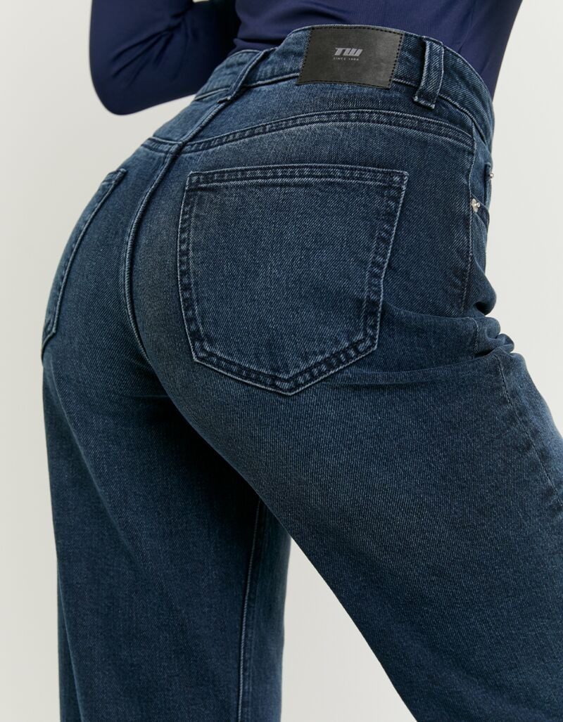Tally Weijl High-waist-Jeans SPADEPEPPER Baumwollmischung, High-Waist mit geradem Beinverlauf