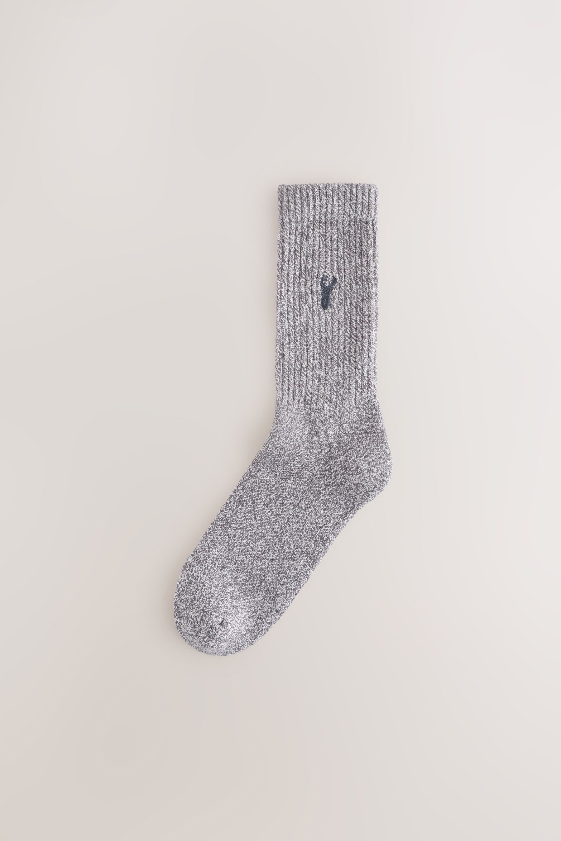 Next Basicsocken Dicke Socken mit Hirsch-Stickerei, 10er-Pack (10-Paar)