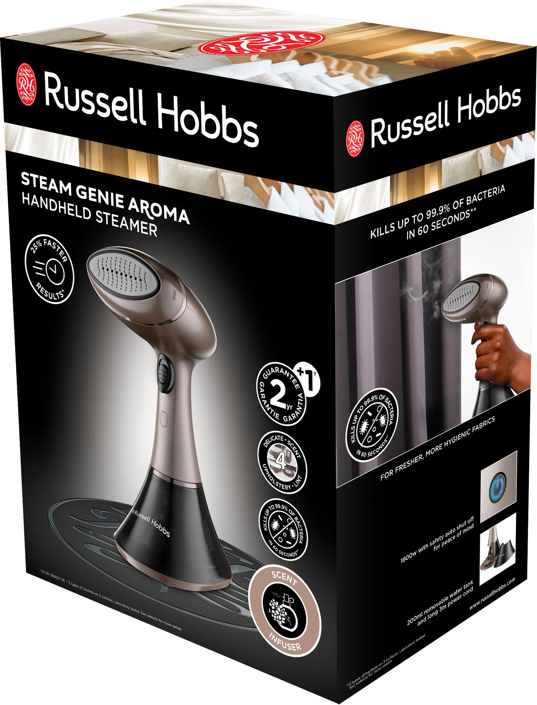 RUSSELL HOBBS Genie Dampfbürste 1800 Aroma, 28040-56 Steam W