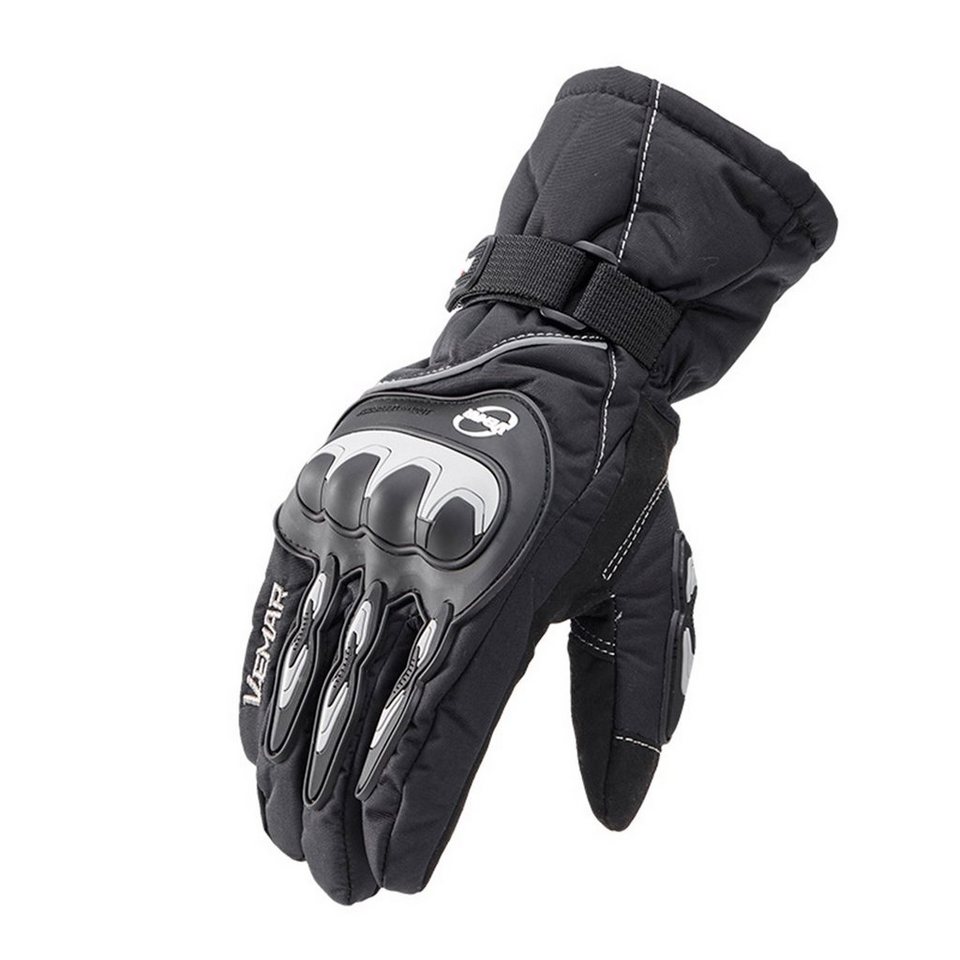 ANVASK Motorradhandschuhe Touchscreen Rollerfahrer Handschuhe mit  Hartknöchelschutz