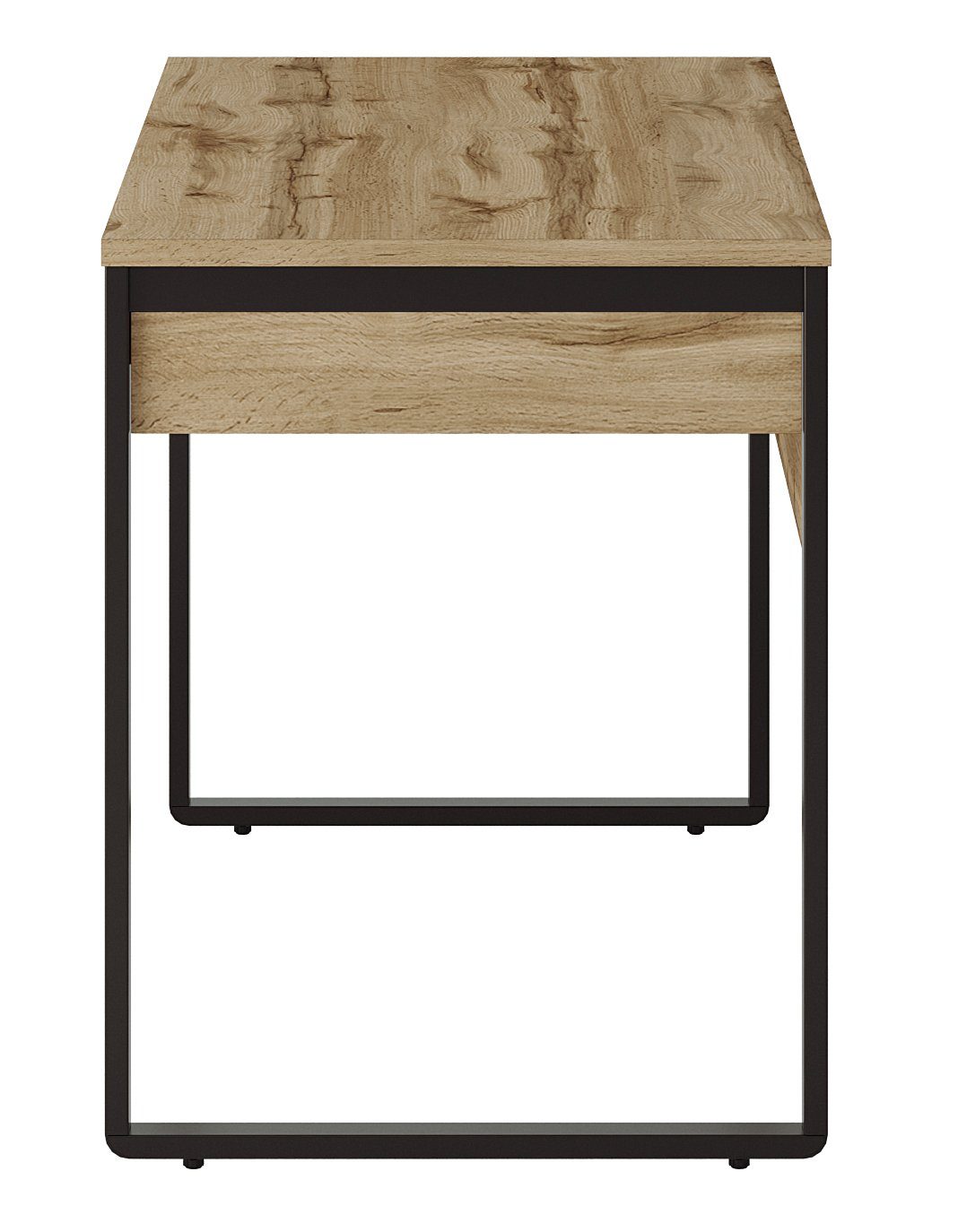 Kassia, natur | natur eiche Schubladen 160cm Breite Soft-Close-Funktion, Tisch mit Swema eiche Schreibtisch