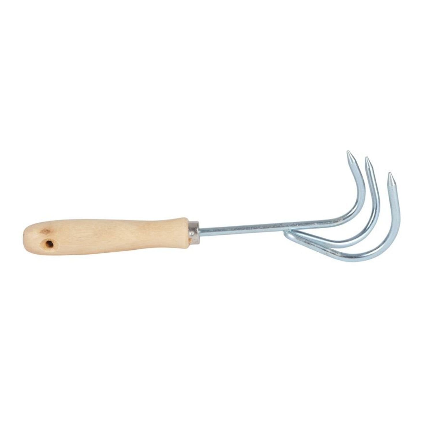 Gartenhacke Kleingrubber aus Metall mit Holzgriff Grubber Hacke Handgrubber Garten