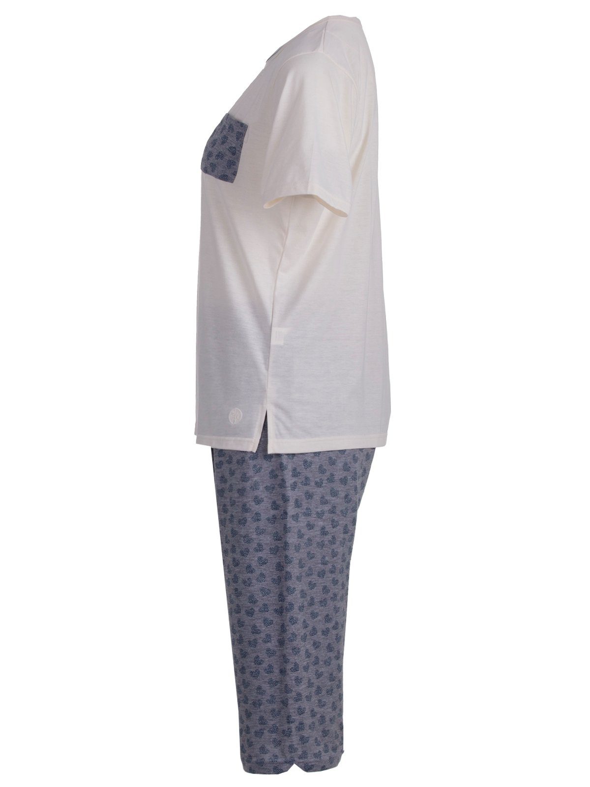 zeitlos Schlafanzug Pyjama Set Capri - günstig online kaufen