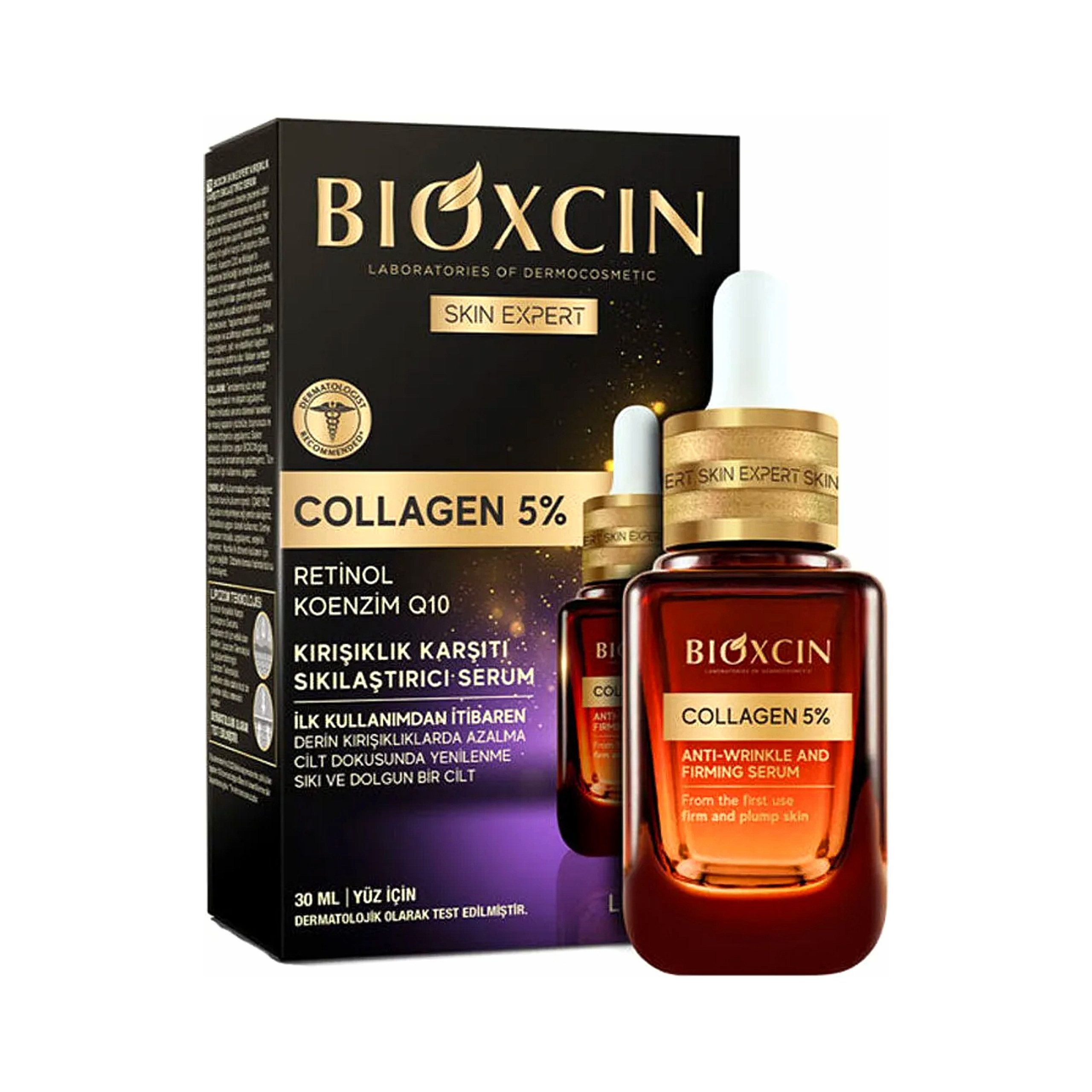 Bioxcin Anti-Falten-Serum Bioxcin Collagen Retinol 5% Anti-Falten und Straffung Serum 30 ml