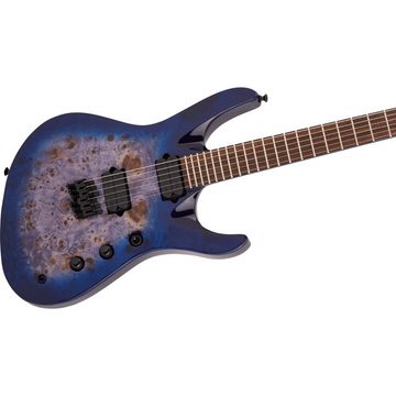 Jackson E-Gitarre, Pro Series Signature Chris Broderick Soloist HT6P Transparent Blue -