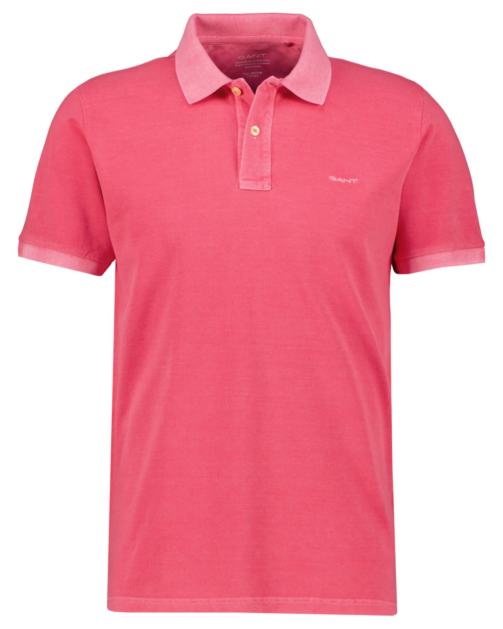 Gant Poloshirt Herren SUNFADED (71) (1-tlg) Fit pink Regular PIQUE Poloshirt