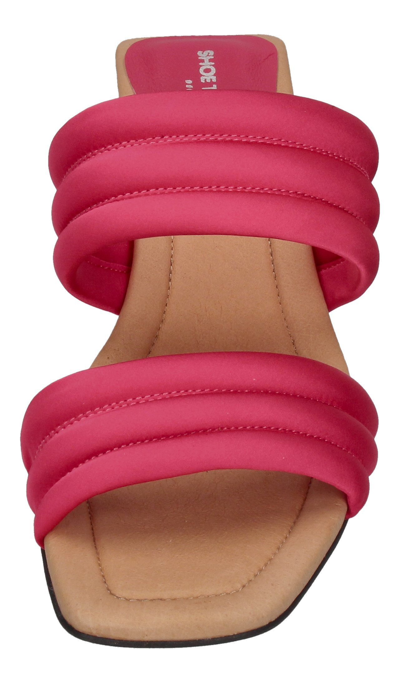 SHOE THE BEAR SYLVI PADDED STRAP Pantolette Pink Satin