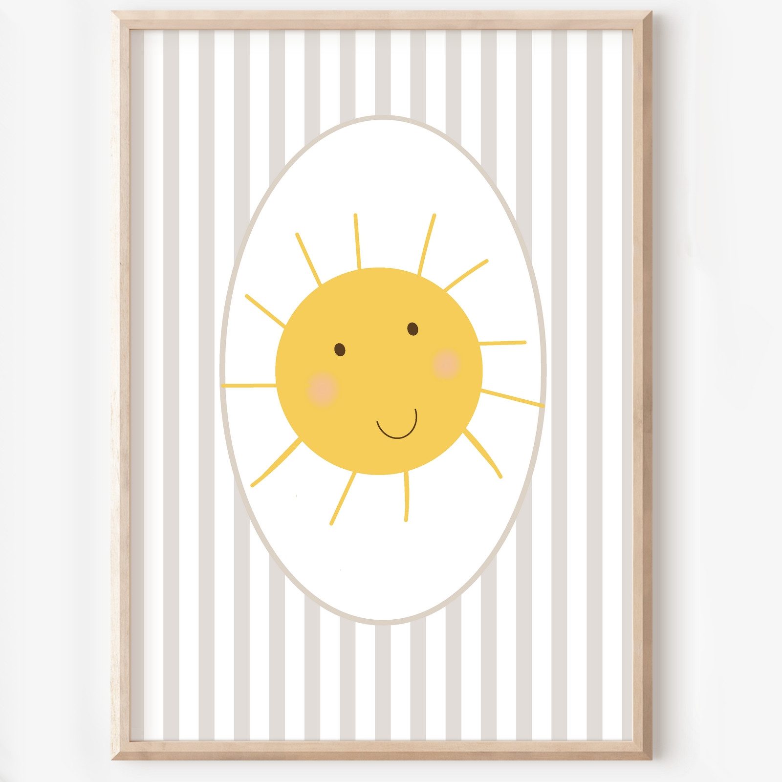 homestyle-accessoires Mehrteilige Bilder Kinderzimmer Bilderwand 8erSet Bilderset Babyzimmer EINHORN, Hochformat, Künstlerpapier, ohne Rahmen