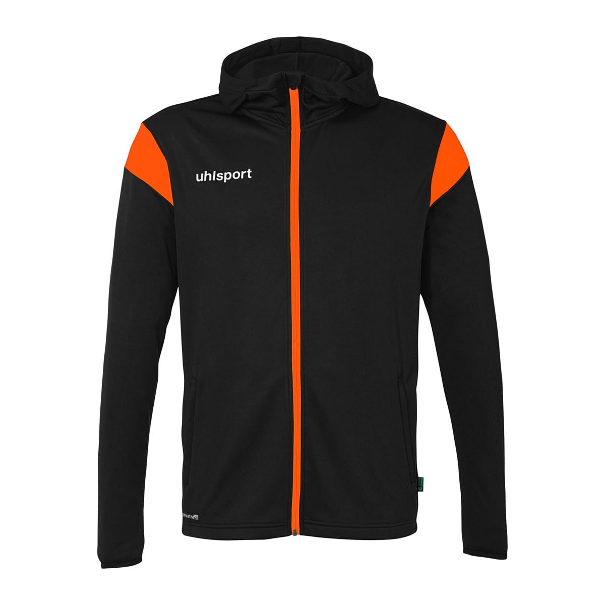 uhlsport Trainingsjacke Kapuzenjacke Squad 27 Track (Full-Zip) schwarz/orange Herren