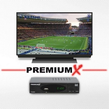 PremiumX FTA 530C Kabel Receiver DVB-C FullHD Digital USB SCART HDMI Kabel-Receiver