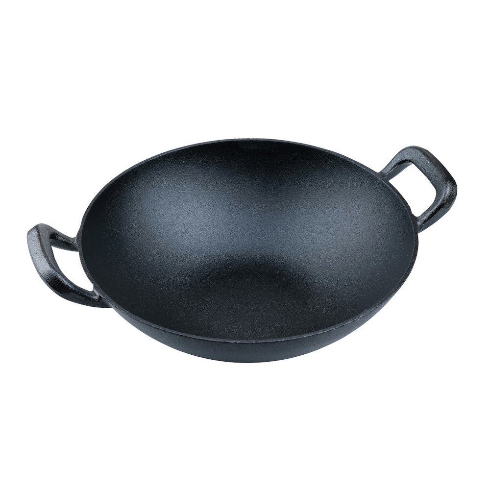 PROREGAL® Wok Gusseisen Wok, Ø 32 cm