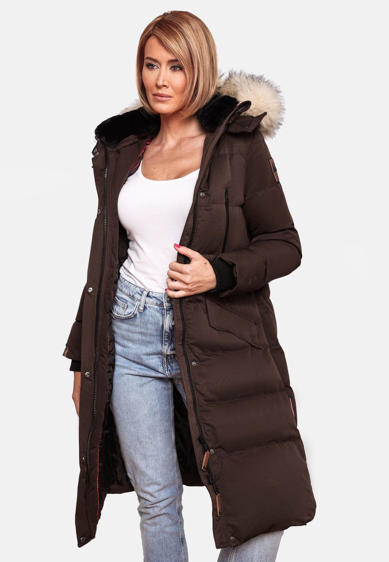 Marikoo Schneejacke Schneesternchen langer Parka mit günstig online kaufen