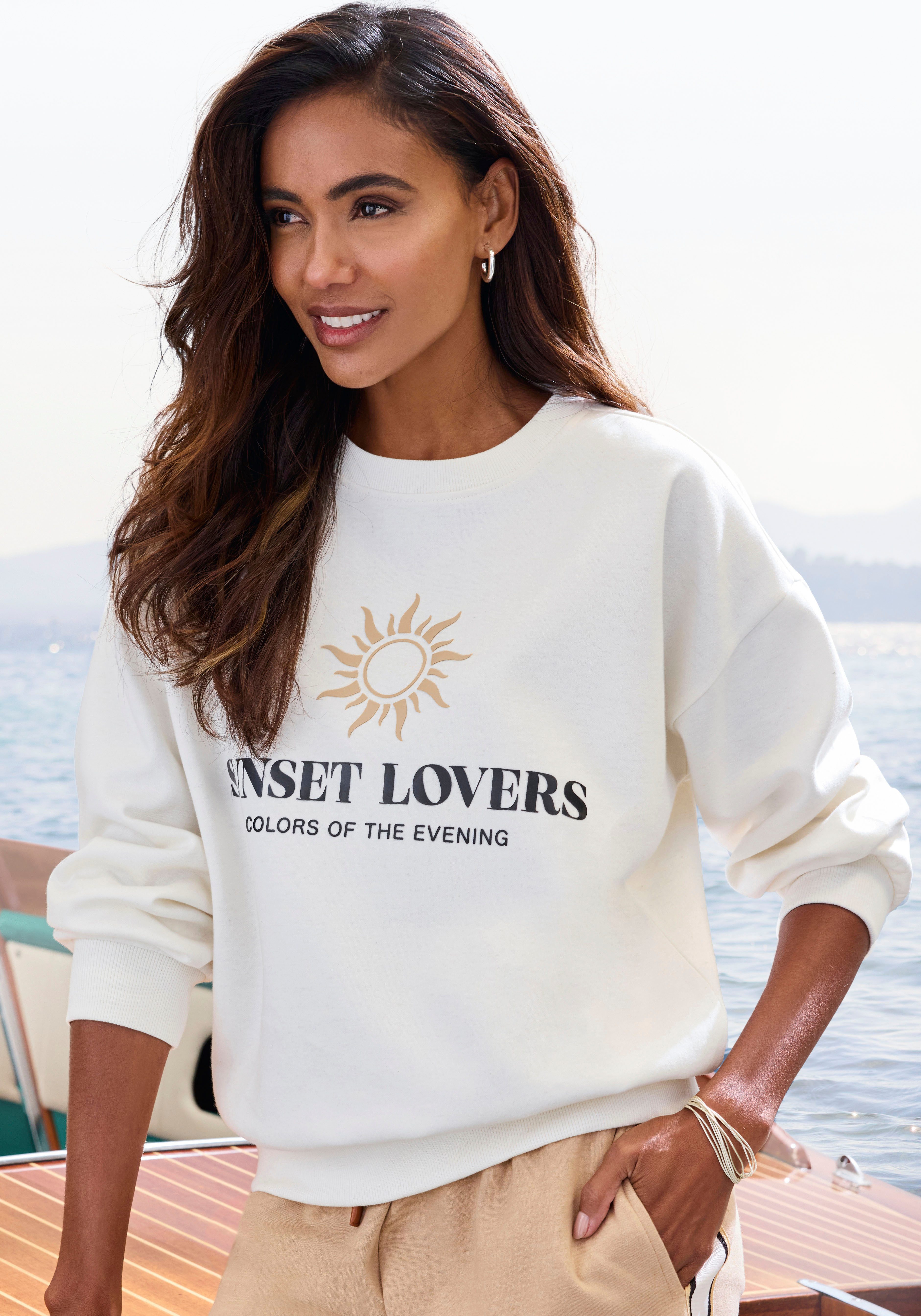 H.I.S Sweatshirt mit großem Front-Print, Loungewear