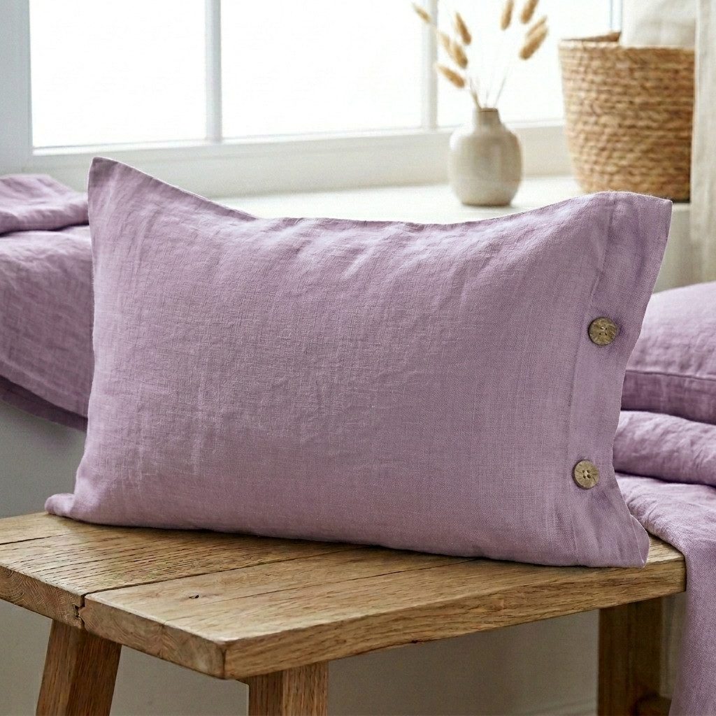 Interior by Hakito Kissenbezug 100% reine Leinen 180g/m² GOTS BIO zertifiziert