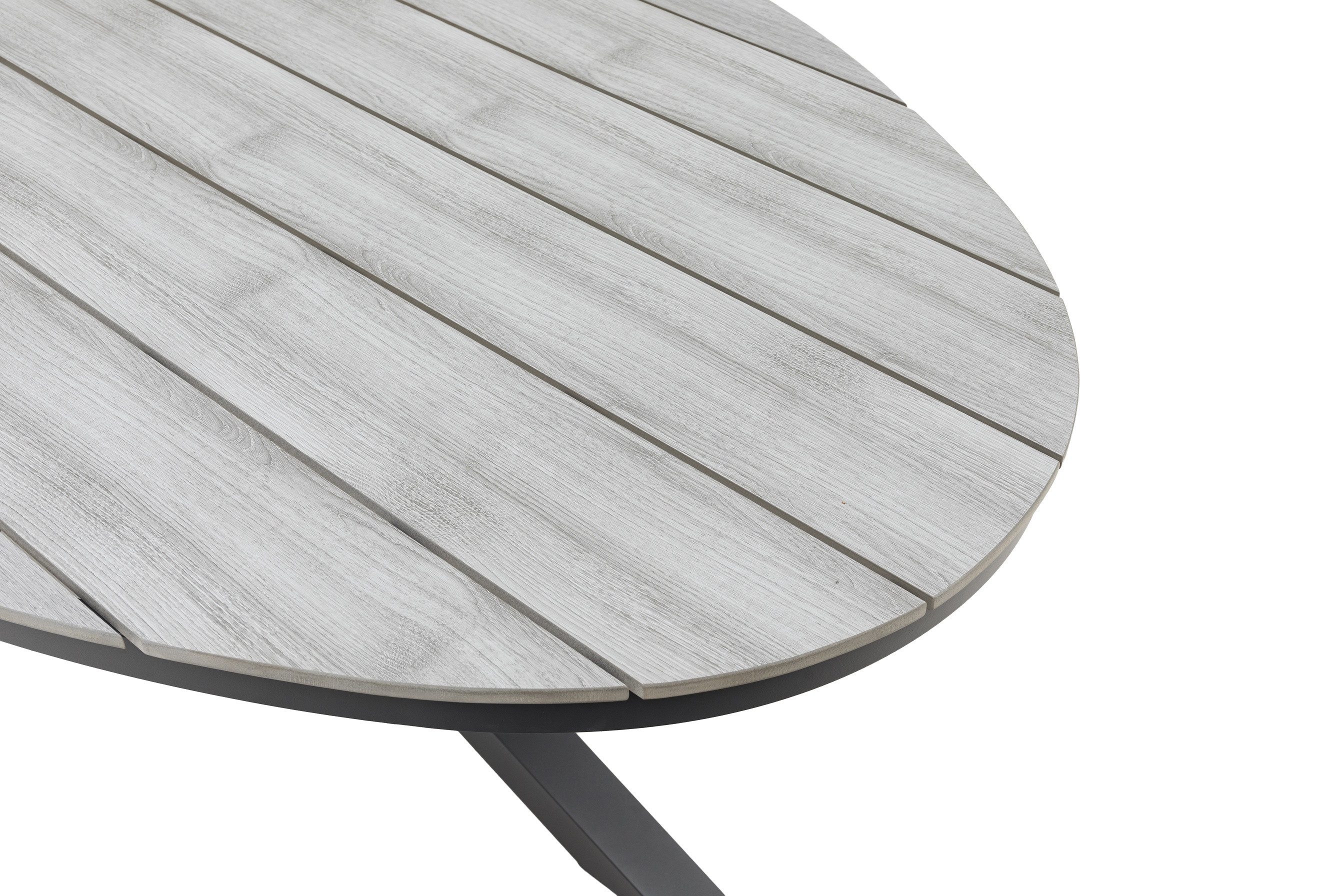 Gardissimo Gartentisch Armati oval 180x115 cm (1 Tisch, 1-St., 1 Tisch), mit Nonwood Tischplatte wetterfest pflegeleicht