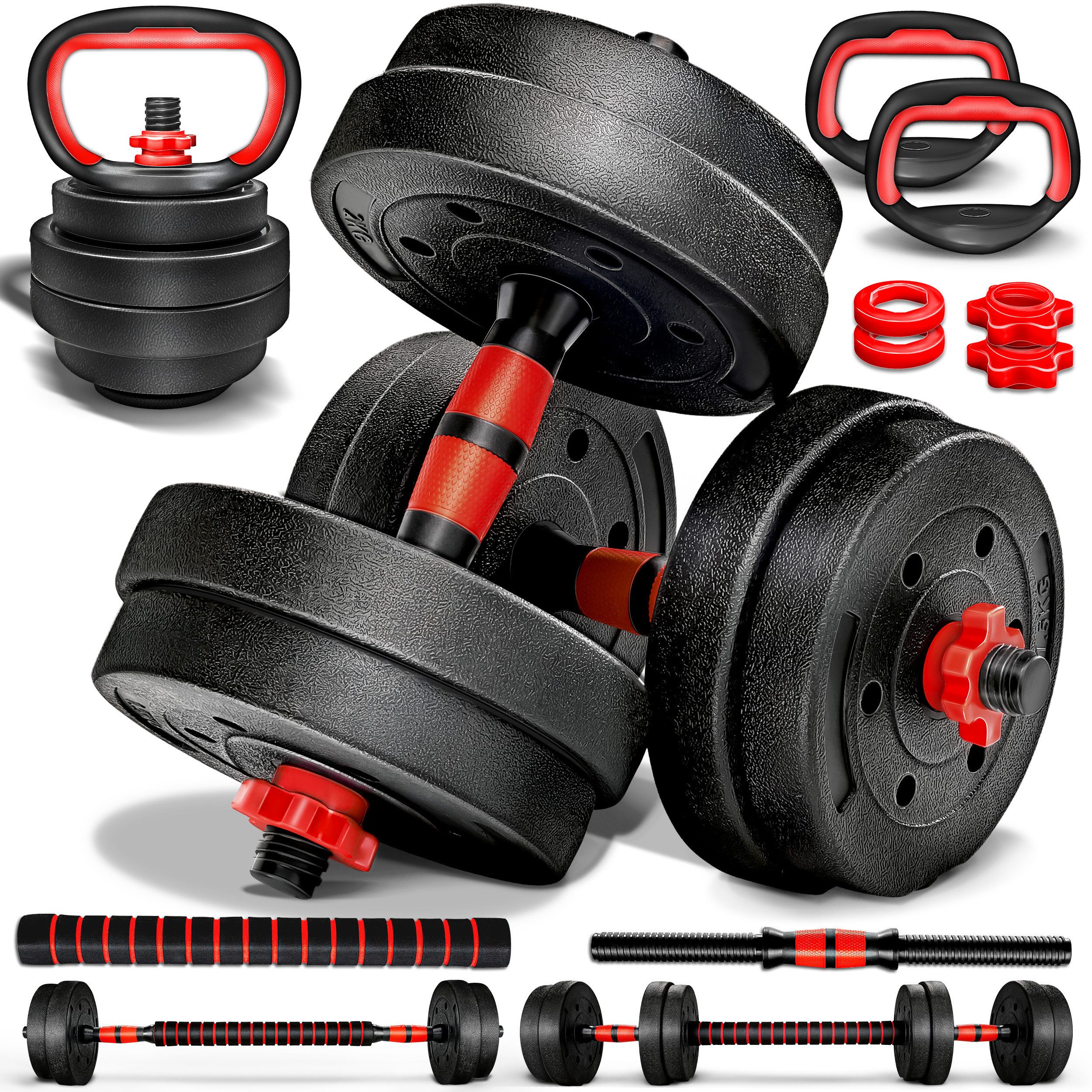Schwarz - 15 kg mit Kettlebell