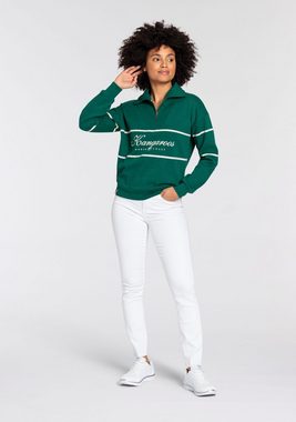 KangaROOS Sweatshirt Troyer mit Stehkragen und Logo Print -NEUE-KOLLEKTION