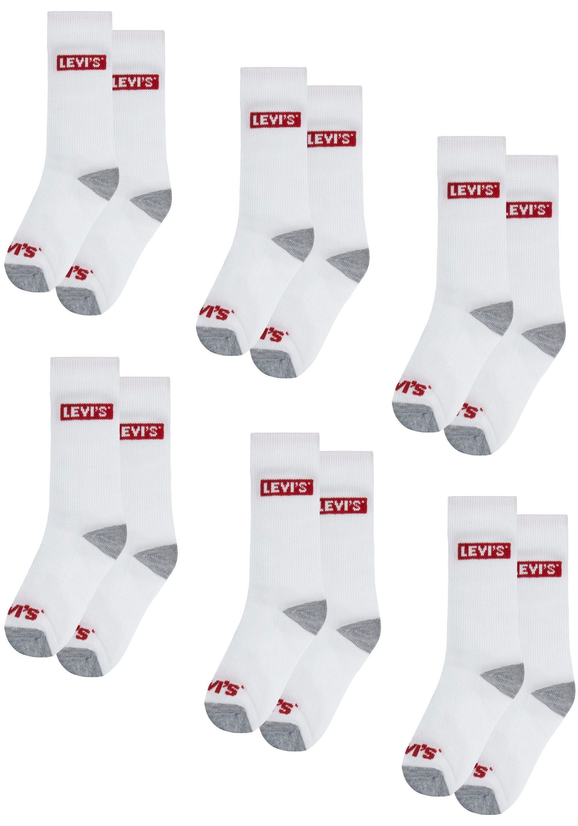 Levi's® Kids Socken LHN BOX TAB HIGH CUT 6PK (6-Paar) UNISEX