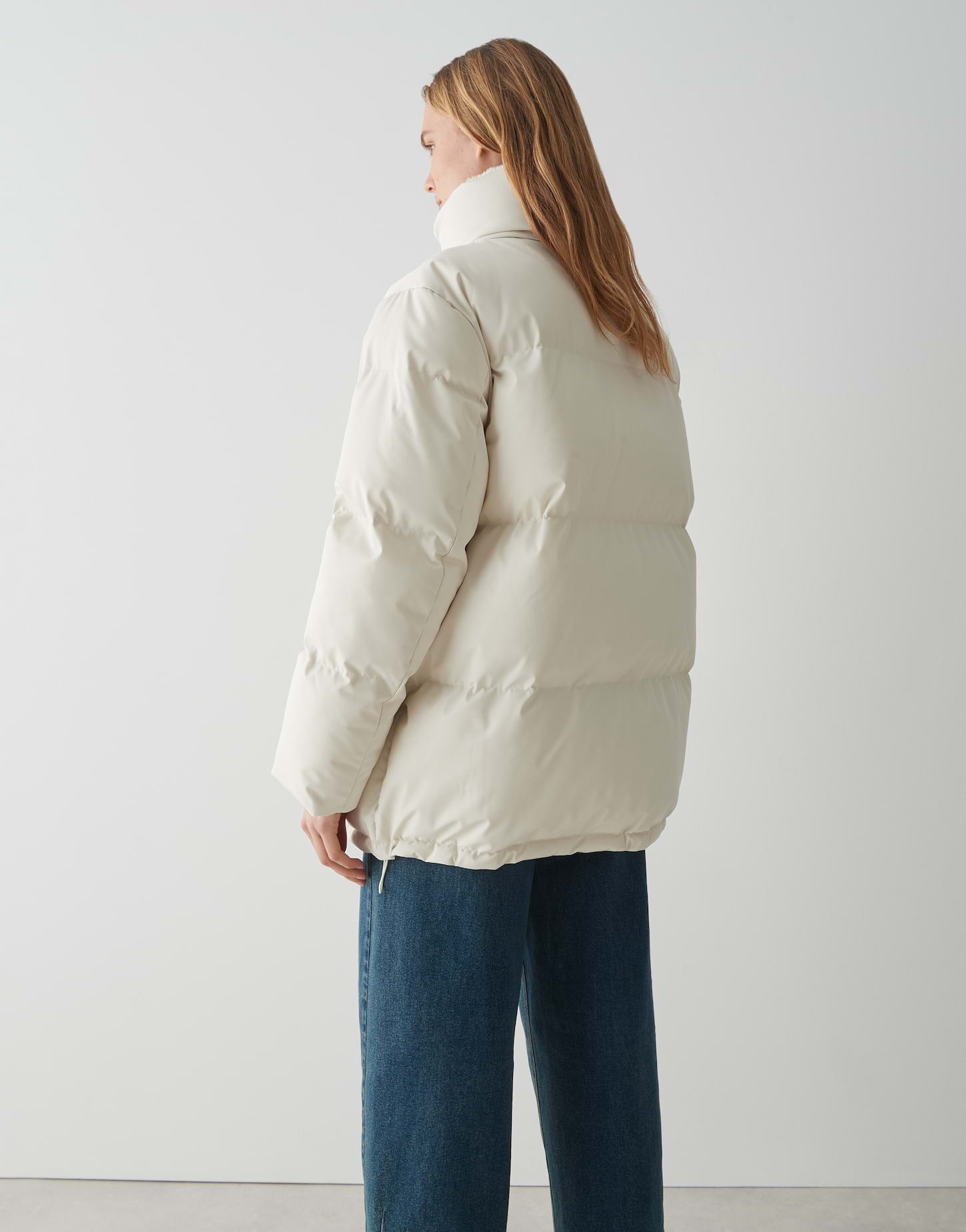 OPUS Steppjacke HILEEN mit Teddyfellkragen ovaler Schnitt, aufgesetzte Taschen vorne, Reißverschluss