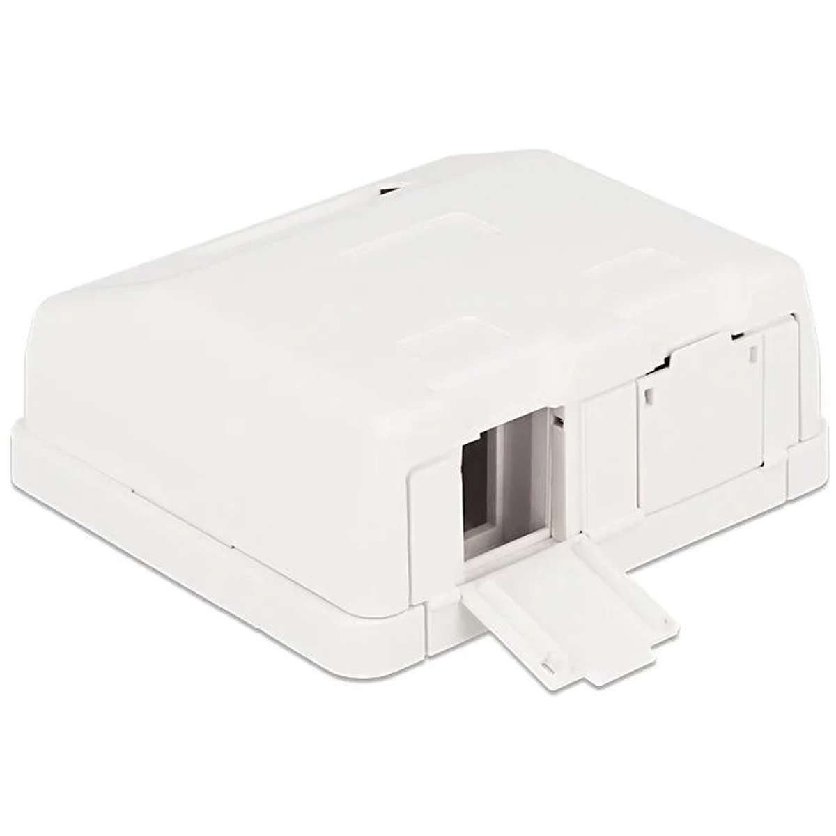Delock DELOCK Keystone Leergehäuse 2-Port mit Staubschutz Netzwerk-Panel
