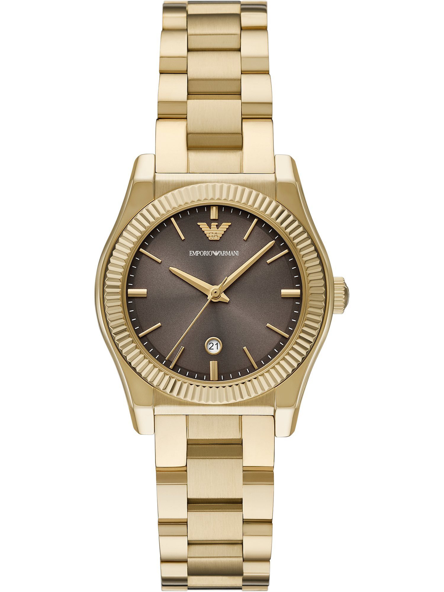 Emporio Armani Quarzuhr Emporio Armani Damen-Uhren Analog Quarz günstig online kaufen