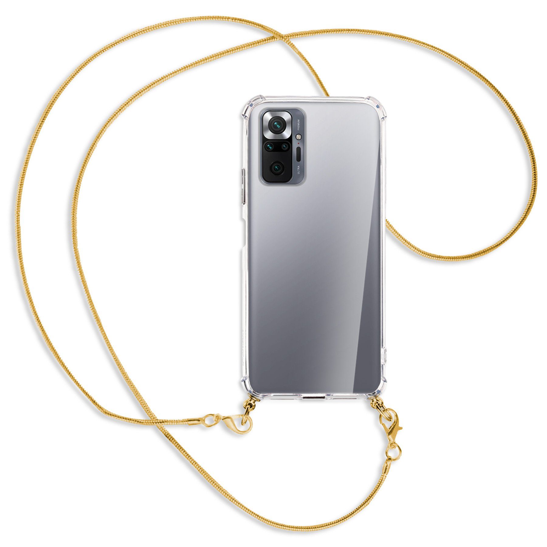 mtb more energy Handykette für Xiaomi Redmi Note 10 Pro / Pro Max [NC-409-MK], Umhängehülle mit Metallkette [NC-409-MK]
