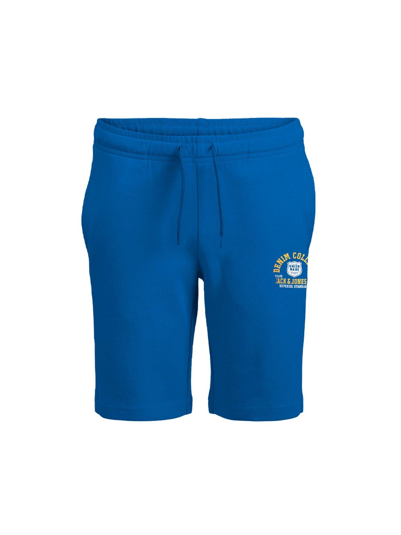 Jack & Jones JPSTLOGO Sweat Shorts Blau-2 in Shorts 5986 Kurze Jogginghose