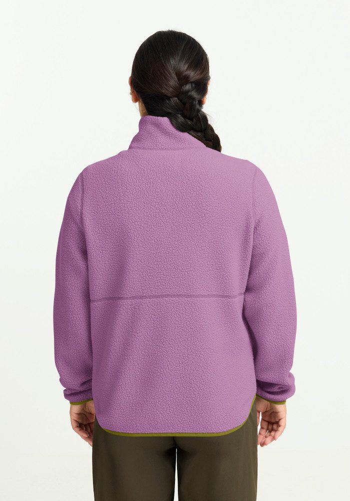 Jack Wolfskin Fleecejacke LITE CURL FZ W Hochflorige Fleecejacke, Mesh-Futter, 2-Wege-Reißverschluss