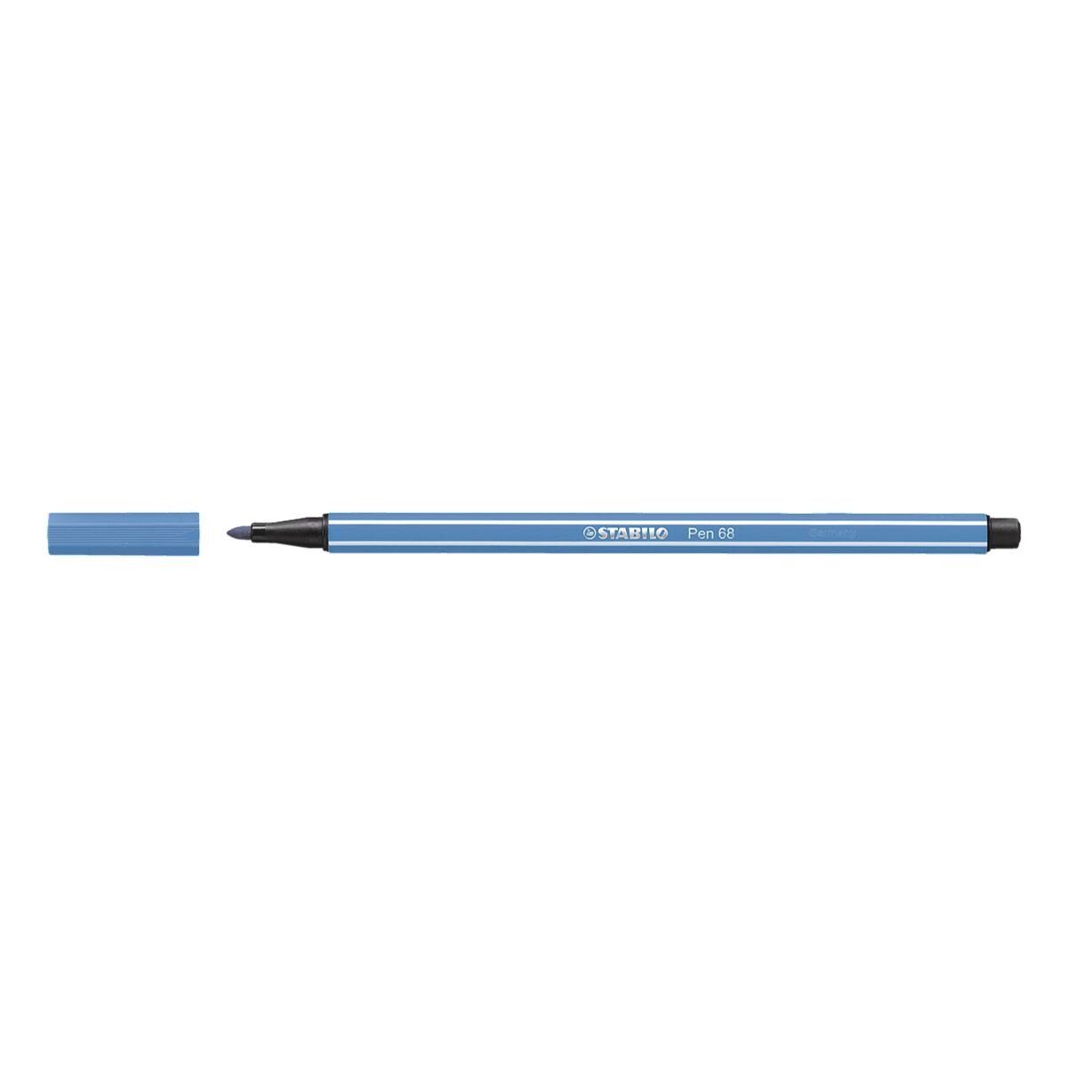 (1-tlg), Filzstift wasservermalbar STABILO blau Pen 68,