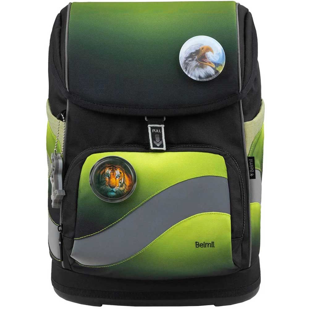 Belmil Schulranzen Set Premium Smarty Plus 11-teilig 2024 Jungen Black Green