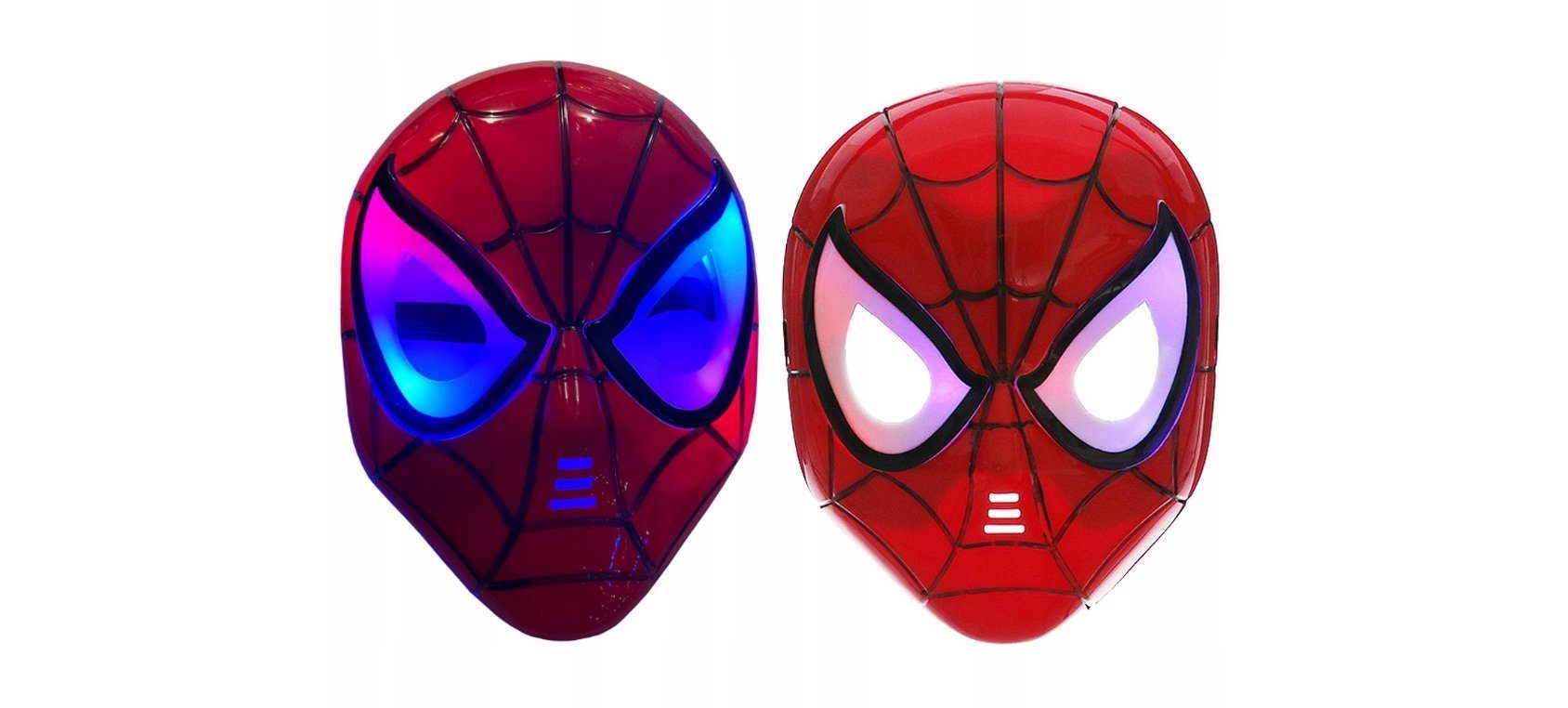Festivalartikel Verkleidungsmaske Spider-Man LED Maske Marvel, Leuchtende Augen, Ideal für Partys, (1-tlg)