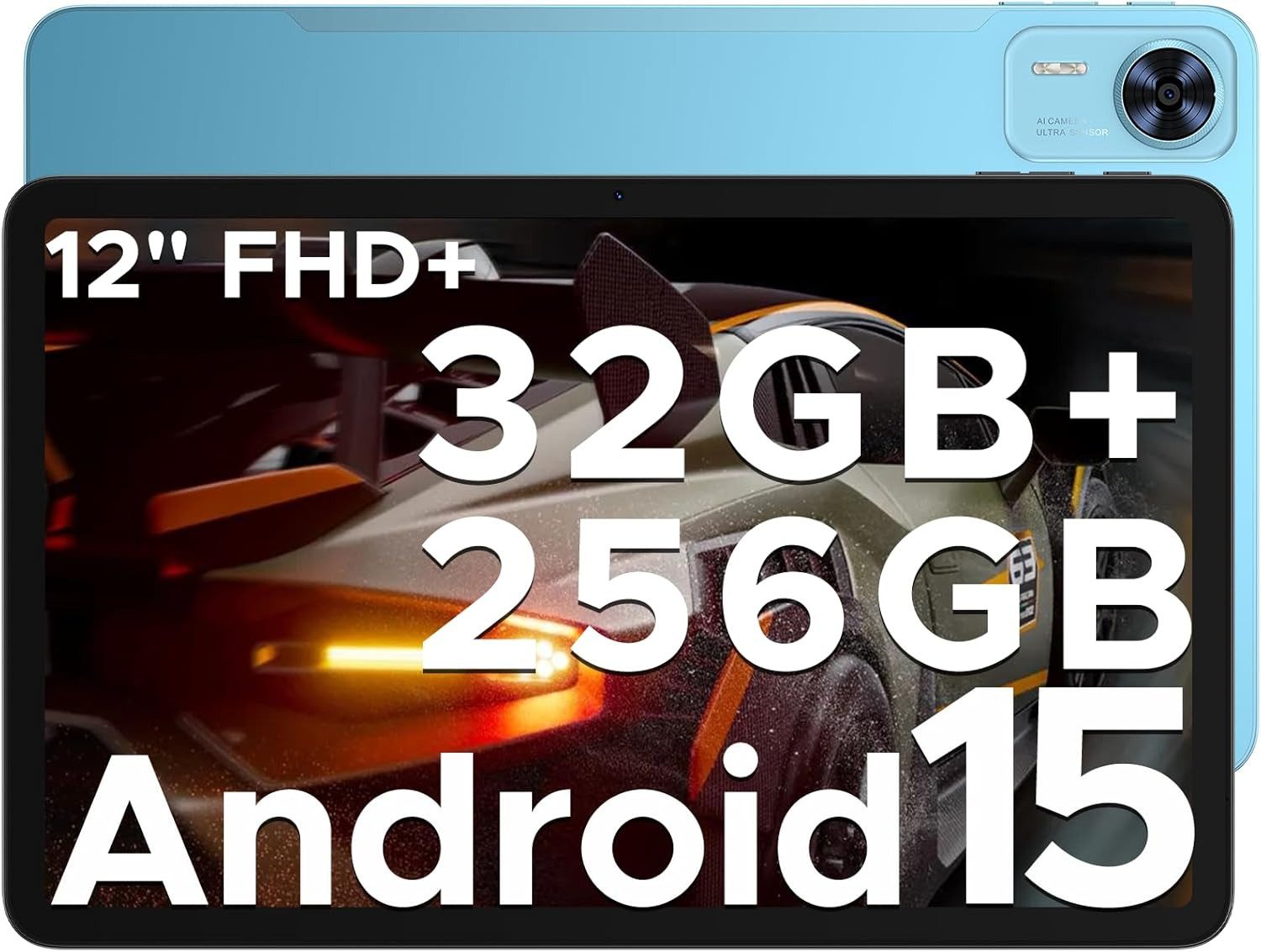 DOOGEE 8 GB RAM 8800 mAh Bluetooth 5.0 5G WiFi Fast Gaming Tablet (12", 256 GB, Android 15, 4G LTE, Klares Design, starke Leistung und maximale Vielseitigkeit im Alltag)