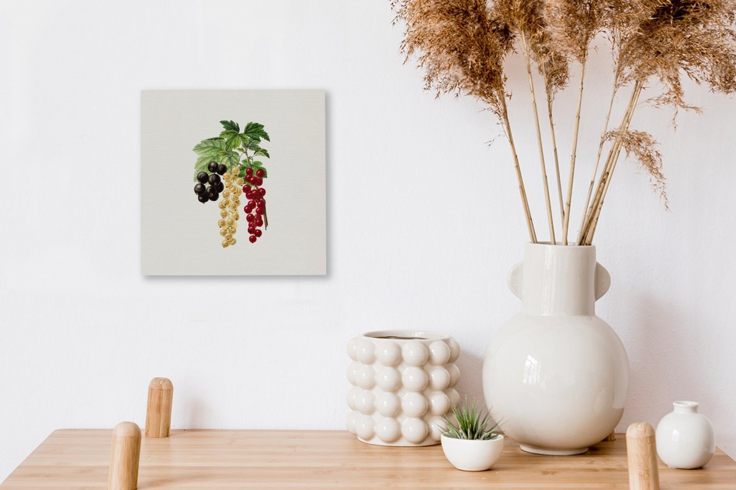 Beeren St), (1 für OneMillionCanvasses® Schlafzimmer Leinwand - Wohnzimmer Bilder Pflanze, - Leinwandbild Lebensmittel