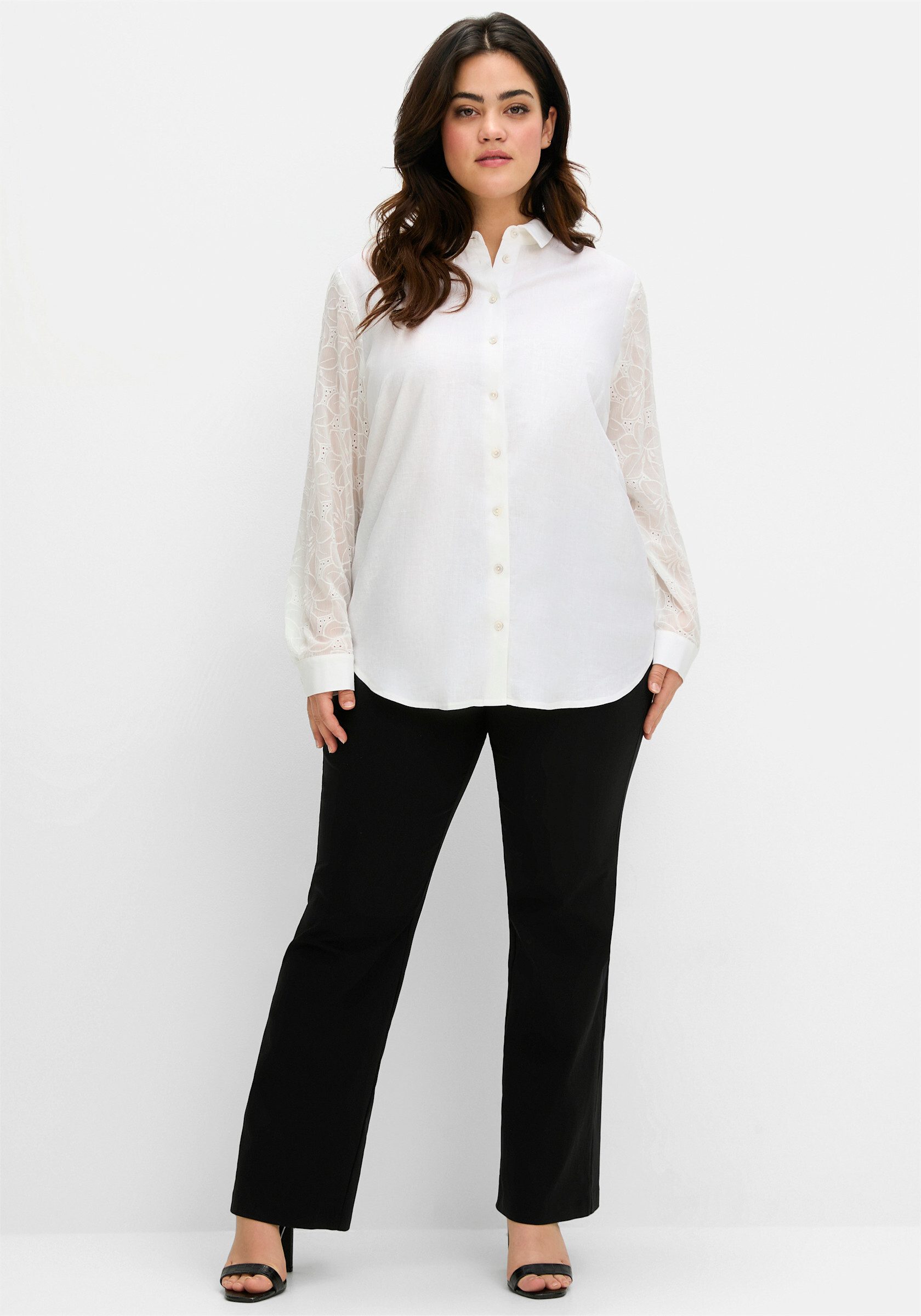 Sheego Klassische Bluse Hemdbluse günstig online kaufen