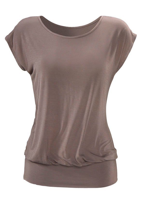LASCANA Longshirt mit breitem Bund (2er-Pack) aus luftigem Viskose-Stretch – Bild 4 von 5