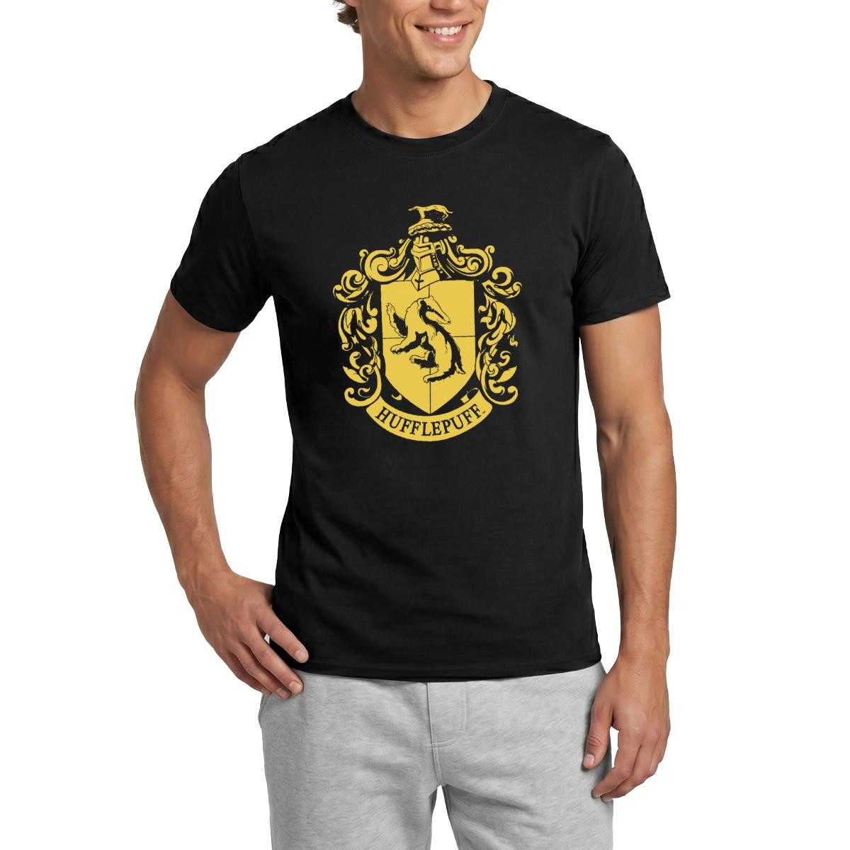 T-Shirt Harry Potter Hufflepuff Wappen Männer T-Shirt