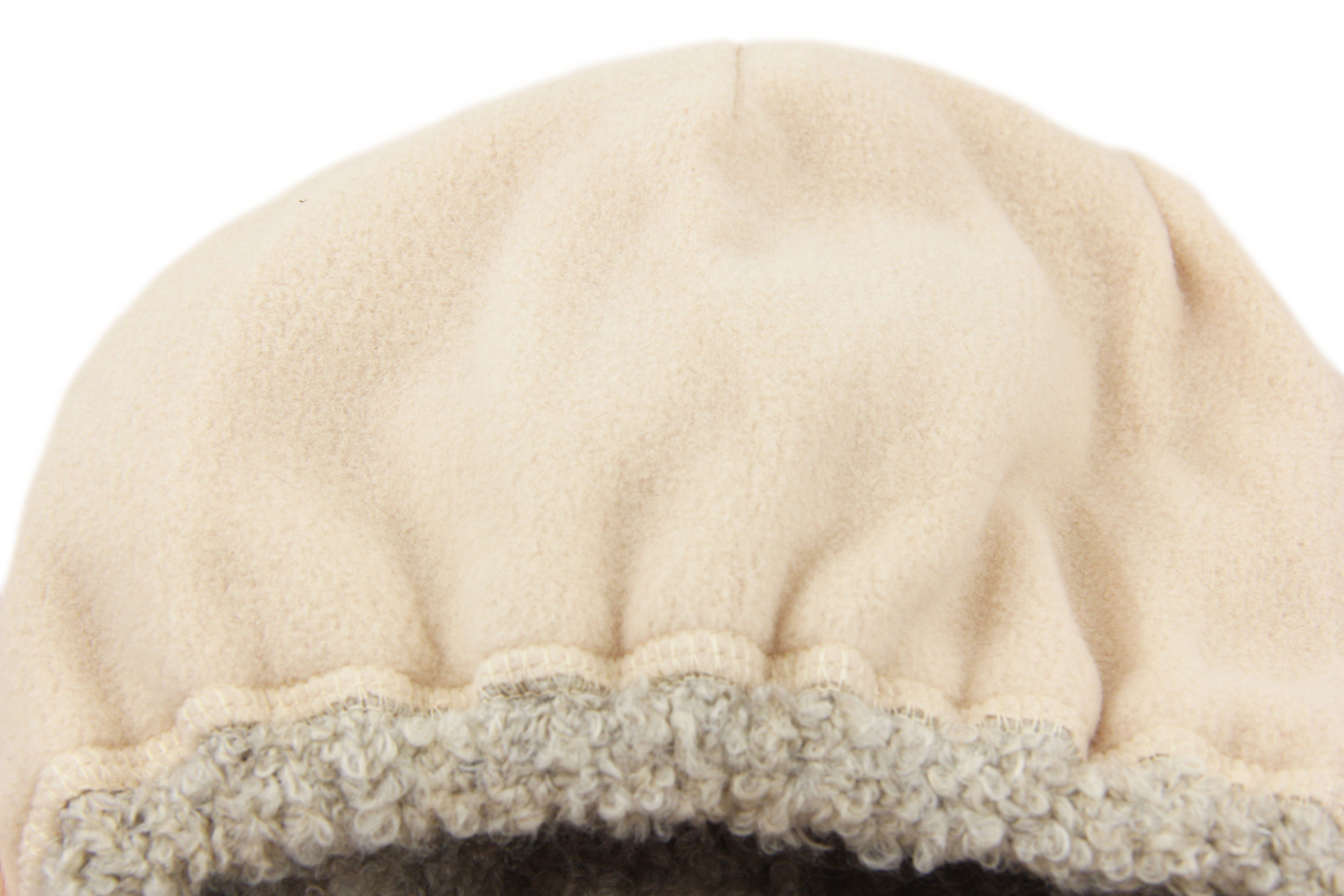 Weich One-Size Frentree kuscheligem Wintermütze, Warm, mit Innenfutter, Beanie & Damen Beanie, Beige Strickmütze