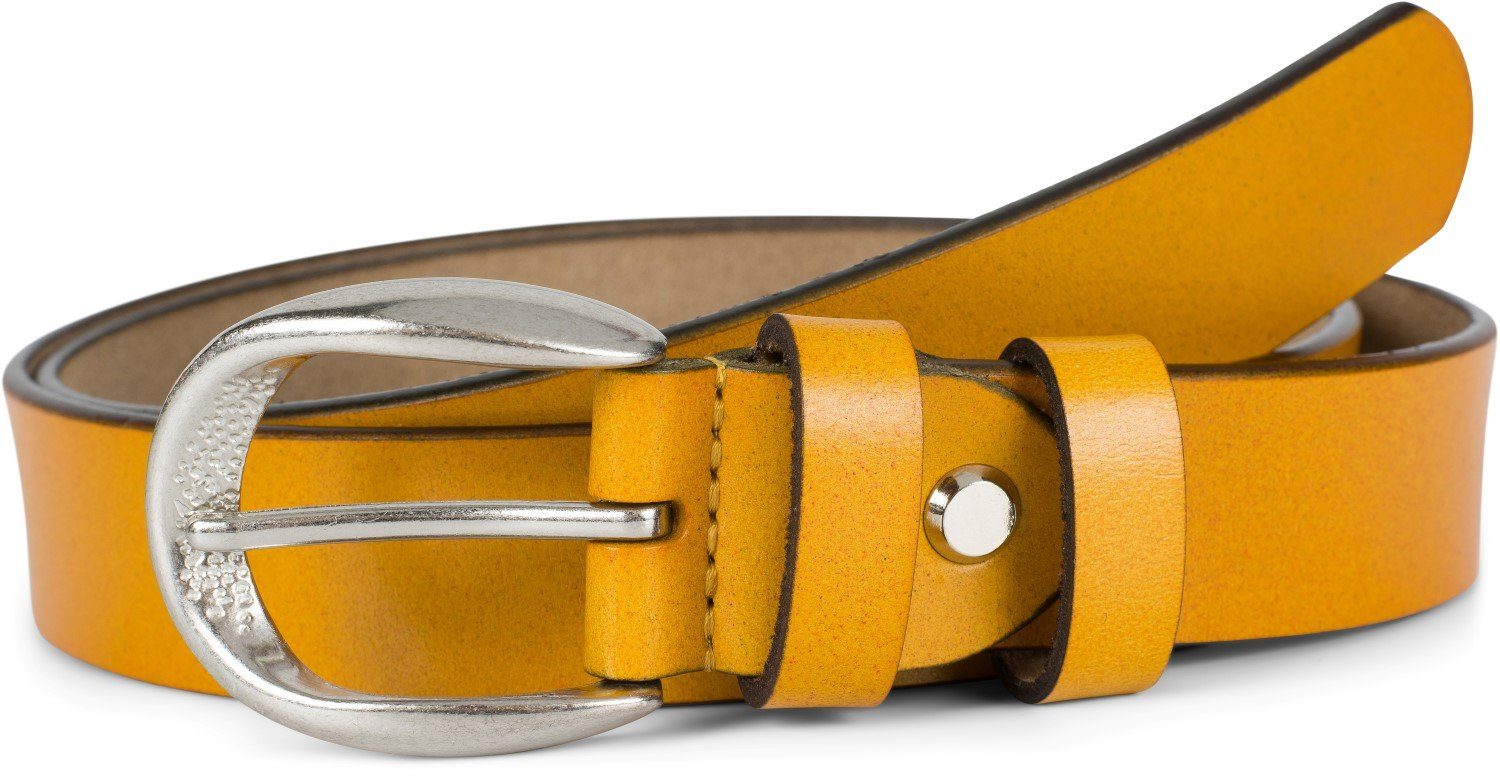 styleBREAKER Ledergürtel Schmaler Unisex Echtleder Gürtel günstig online kaufen