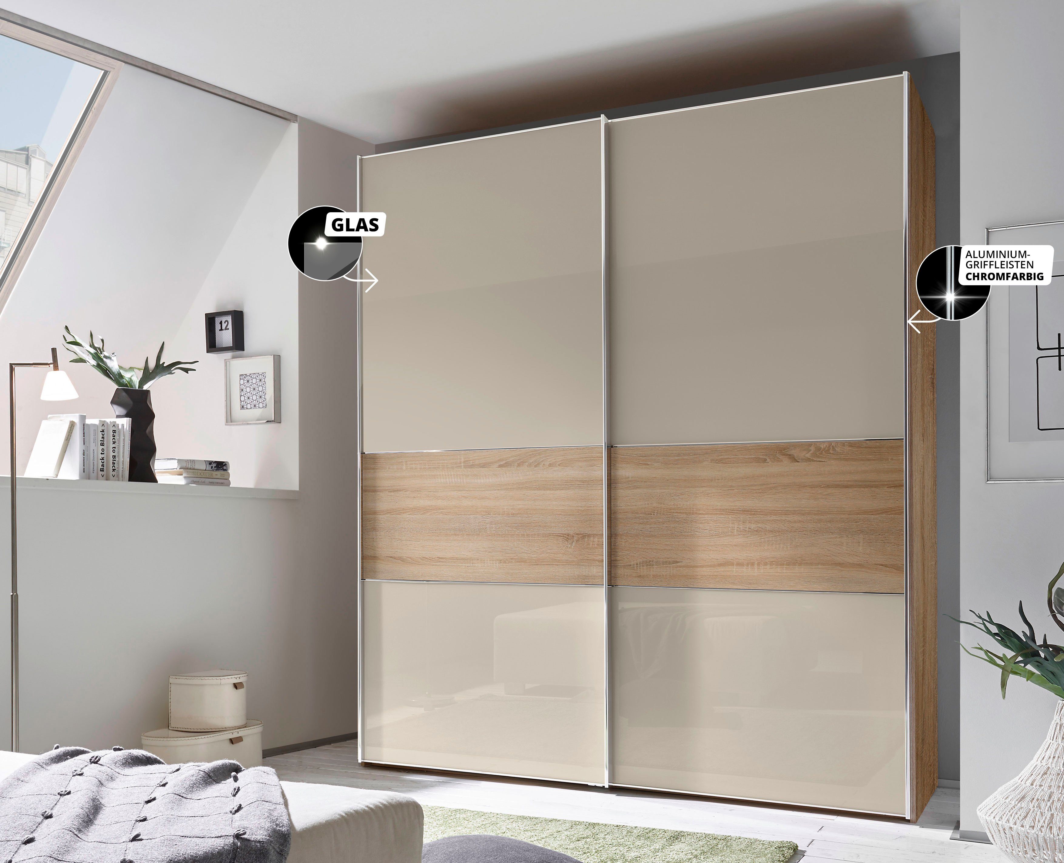 STAUD Schwebetürenschrank Sinfonie Plus, edles Design in hochwertiger Qualität, Made in Germany In vier verschiedenen Ausstattungsvarianten