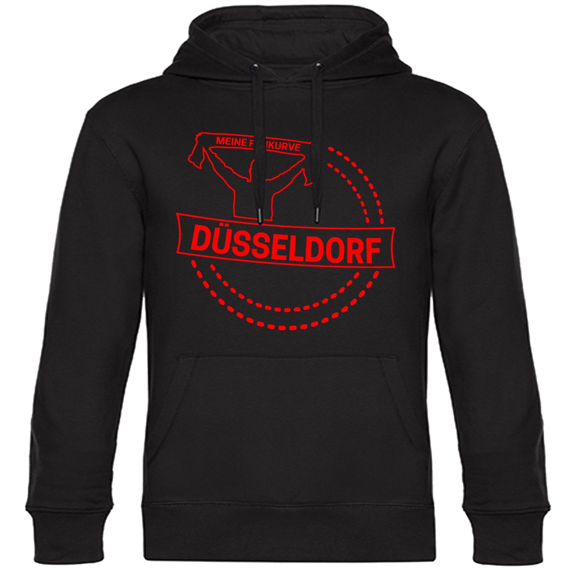 multifanshop Kapuzensweatshirt Düsseldorf - Meine Fankurve günstig online kaufen