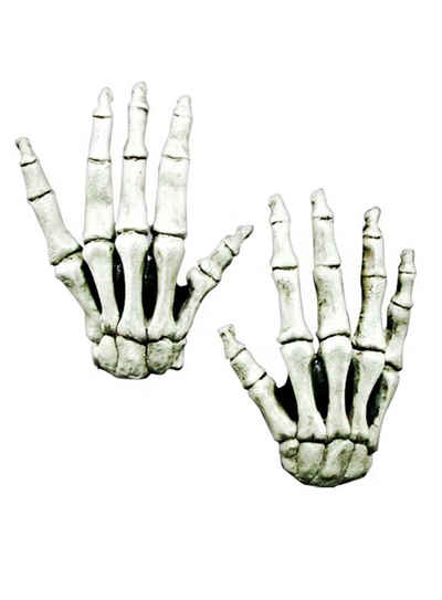 Ghoulish Productions Kostüm Langfinger Skeletthände weiß, Effektvolle Verkleidung für Eure Hände