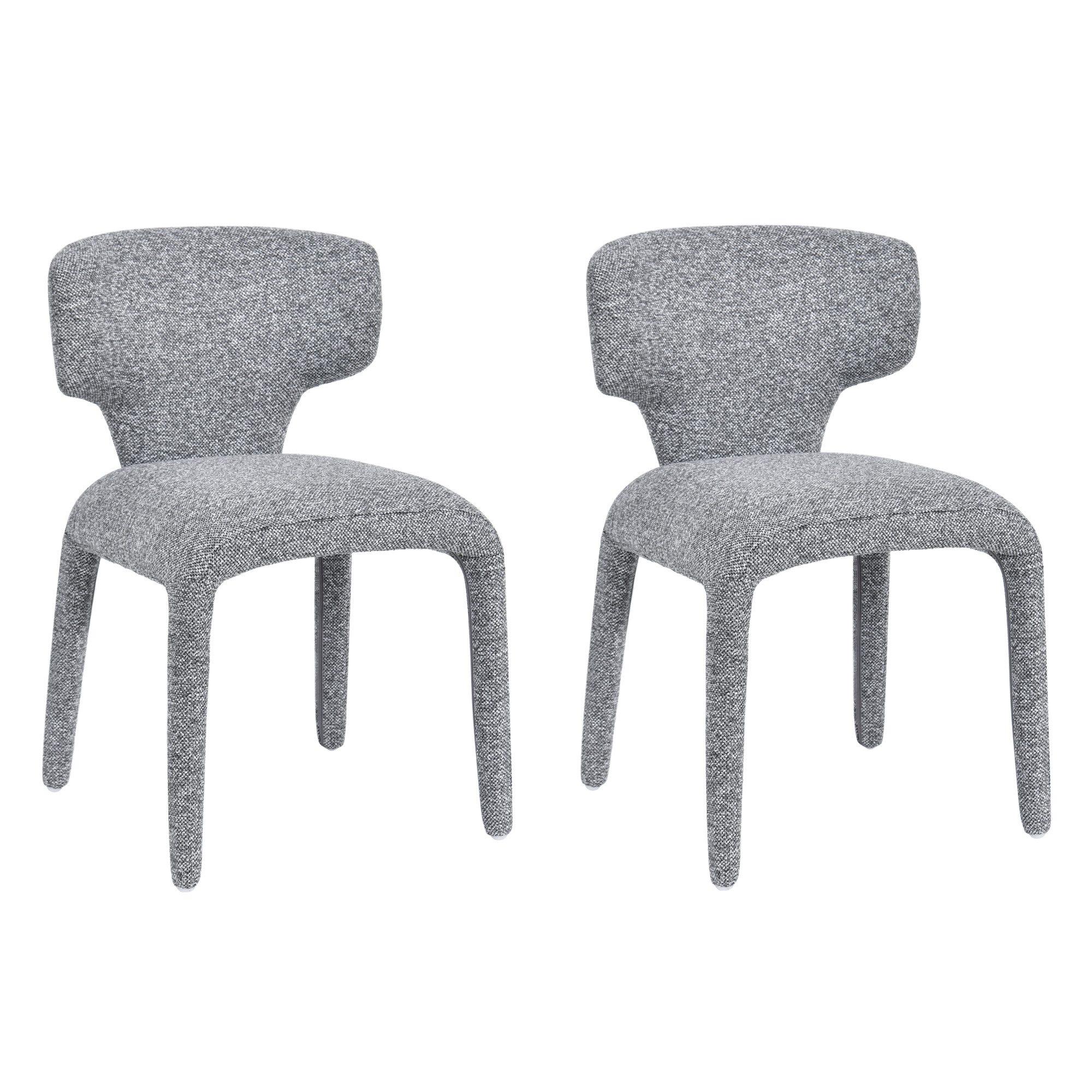 Duhome Esszimmerstuhl (8645), 2er Set, Bouclé-Material, Moderner Stil