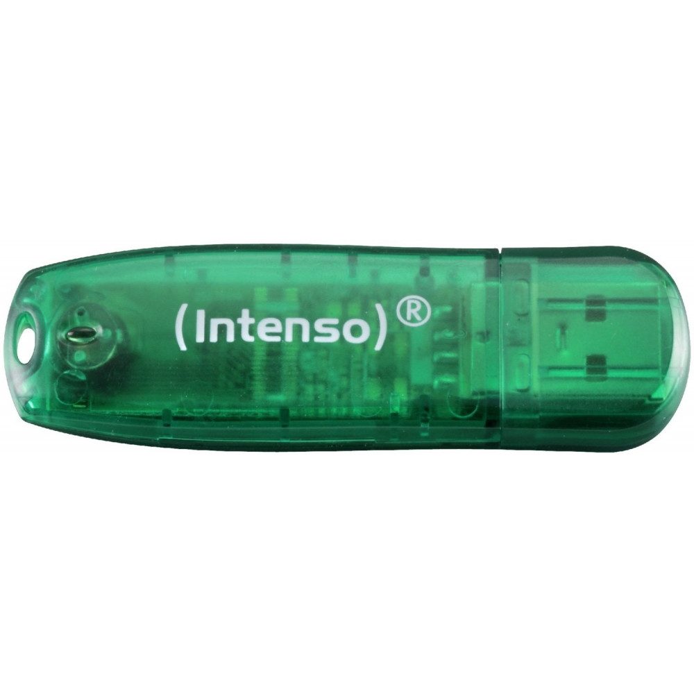 Intenso Intenso Rainbow Line USB-Stick 8GB grün USB-Stick (Futuristisches Design)