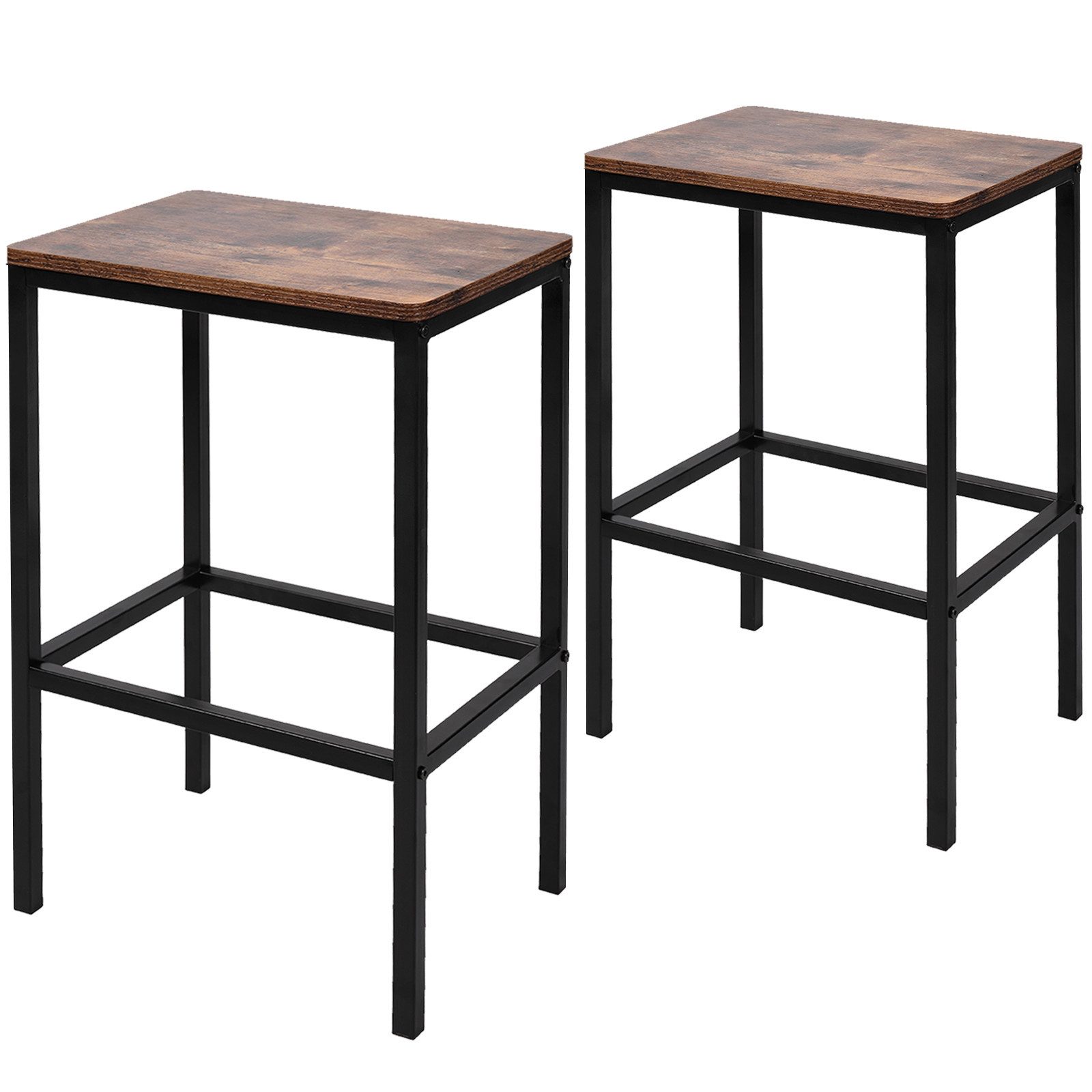Barhocker 2er Set - industrial Design, aus Metall