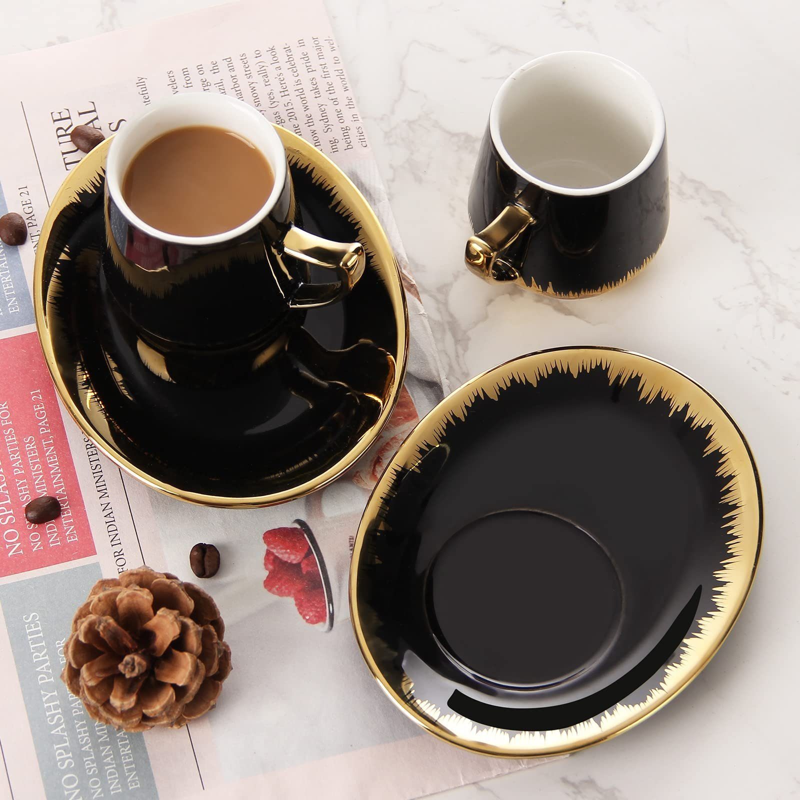 MAGICLULU Tassenhalter Aus Metall – Platzsparendes Abtropfregal Für Kaffee- & Teetassen